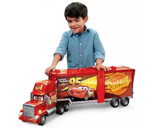 Mattel Toy Disney Cars Super Mack Pista Transformable