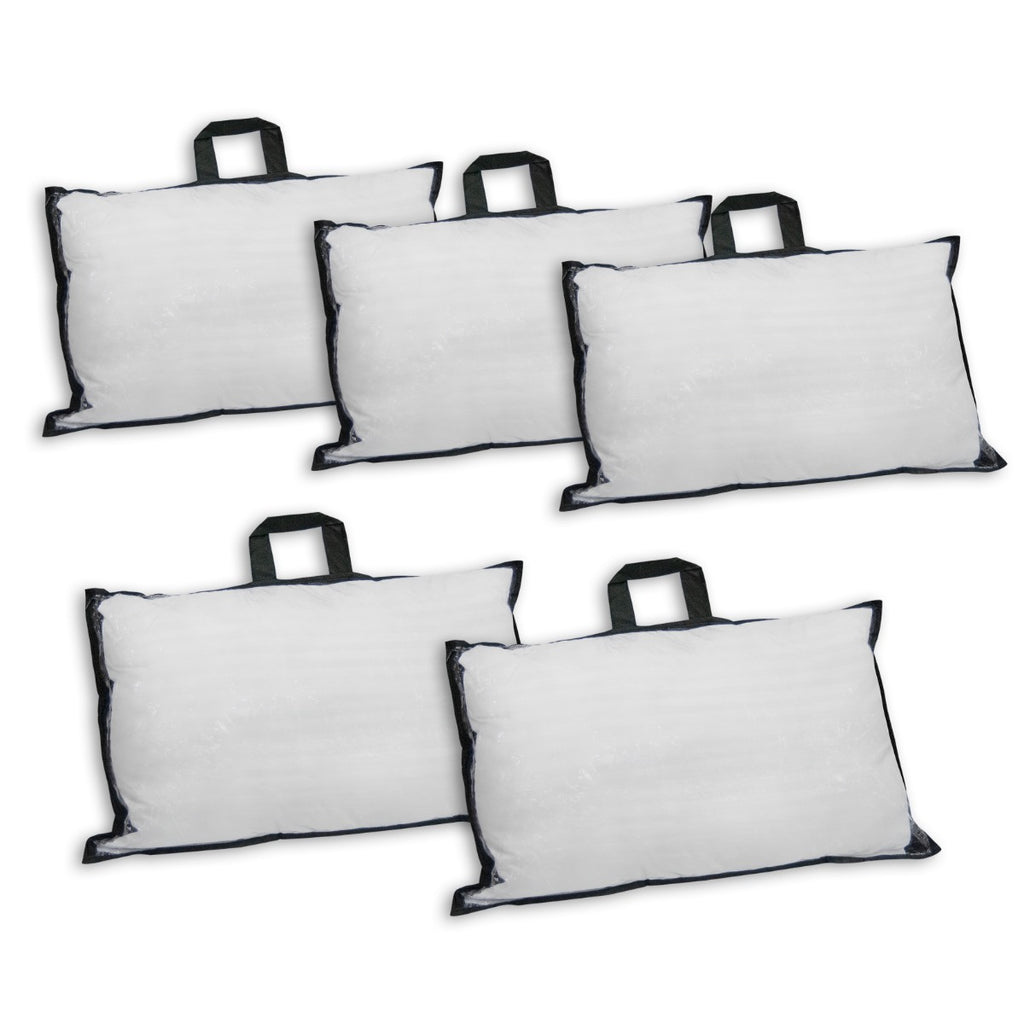 Pack 5 Almohadas Antiacaros Supersuave Y Maletin