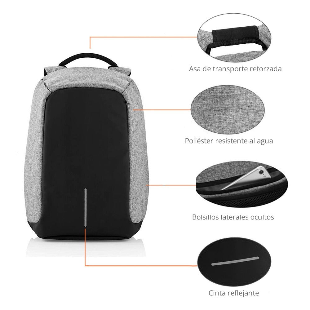 Redlemon Mochila Backpack Antirrobo Contraagua Laptop Tablet